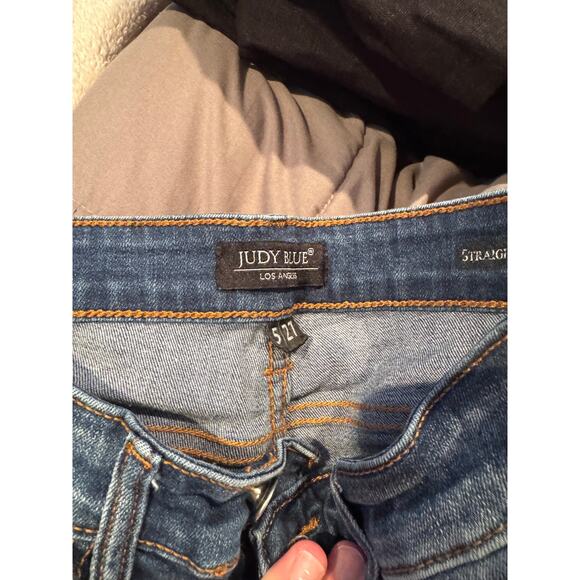 Judy Blue Straight Leg 5/27 Dark Blue Stretch Jeans - Picture 5 of 5